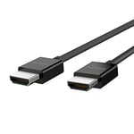 Belkin Cble HDMI 2.1 Ultra Haute Vitesse Premium, 4K / Dolby Vision HDR, Idéal Pour L'Apple TV, 2 M De Long - Noir
