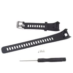 Black Replacement Watch Strap Band Wristband For Garmin Vivosmart HR L Size
