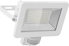 Goobay LED udendørs projektør, 50 W, med bevægelsesdetektor med 4250 lm, neutralt hvidt lys (4000 K), PIR-sensor med ON/OFF-funktion og M16 kabelforskruning, egnet til udendørs brug (IP44)