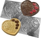 2 Heart Chocolate Moulds Valentines Day Hearts