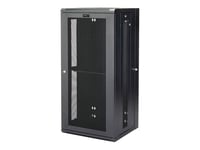 Startech .com 26u 19"" Wall Mount Network Cabinet, 16"" Deep Hinged Locking It Switch Depth Enclosure, Assembled Vented Computer Equipment Data Rack With Shelf & Flexible Side Panels