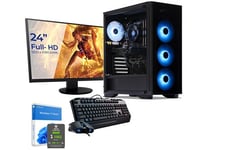 Sedatech Pack PC Gamer Expert • Intel i5-12400F • Geforce RTX3060 • 16Go RAM • 1To SSD M.2 • Wifi • BT • Windows 11 • Unité centrale • Moniteur 24