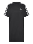 Essentials 3-Stripes Single Jersey Boyfriend Tee Dress Dresses T-shirt Dresses Black Adidas Sportswear