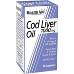 HealthAid Cod Liver Oil 1000mg - 60 Capsules-6 Pack