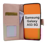 Flower Standcase Wallet Samsung Galaxy A53 5G (A536B) (Ljusrosa)