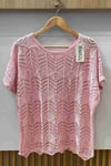 Vivichy Alissa Virkad Topp Dam Light Pink