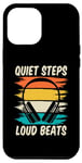 Coque pour iPhone 14 Pro Max Silent Disco Quiet Steps Loud Beats Casque vintage