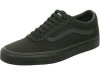 Vans Homme Ward Sneaker Basse, (Canvas) Black/Black, 45 EU