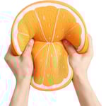 Orange Jätte Squishy Långsamt Stigande Jumbo Super Mjuk Doftande Kawaii Stressavlastande Leksaker