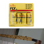 4 Rolls Insect Bug Fly Glue Paper Catcher Trap Ribbon Tape Strip One Size