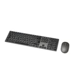 Amazon Basics Ensemble clavier et souris rechargeable sans fil, très fin, noir