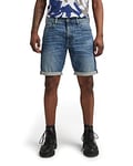 G-STAR RAW Men's 3301 Slim Denim Shorts, Blue (faded cascade D17418-C051-C606), 38