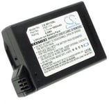 Kompatibelt med SONY PSP-1000G1W, 3.6V (3.7V), 1800 mAh