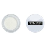 Makeup Revolution Relove Euphoric Glitter Pot Ice White 2g