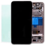 AMOLED Screen Assembly Frame For Samsung Galaxy S22 Replacement Pink Gold UK