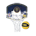 Wilson Mini NBA-Team Basketball Hoop, DENVER NUGGETS, Plastic