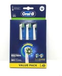 ORAL-B CROSSACTION POWER TOOTHBRUSH REFILL HEADS ,3