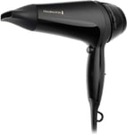 Remington THERMAcare PRO 2200 Hair Dryer Black with Concentrator Nozzle D5710