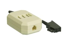 goobay telefonadapter - 20 cm - sort