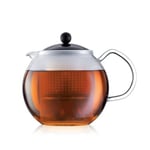 Bodum Tepress med glashandtag och färgat plastlock ASSAM 1.0 L