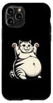 Coque pour iPhone 11 Pro Motif de gros chat amusant pour les amoureux des animaux