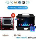 QXHELI Android 8.1 Stéréo De Voiture pour Kia Sportage 3 4 2011-2016 DVD Autoradio GPS Navigation 2DIN USB WiFi BT Miroir Lien AUX Écran Tactile Dab