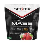 Sci-MX Total Mass Gainer Protein Powder 2kg High Calorie Weight Shake Strawberry