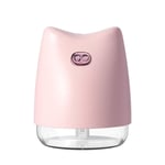 CJJ-DZ Mini Creative Humidifier,Cold Mist Humidifier, Essential Oil Diffuser,Portable Aromatherapy 270 Ml (with Night Light),humidifiers for bedroom (Color : Pink)