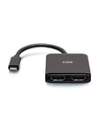 C2G USB-C to Dual HDMI MST Hub - 4K - adapter - USB-C / HDMI - 20 cm