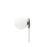 Audo Copenhagen - TR Bulb Bordlampe/Vegglampe Grey Marble m/Shiny Opal Bulb