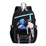 Anime Stich Barnväska Ryggsäck Cartoon Skolryggsäck Kawaii Barn Högkapacitet Skolväska Flickor Födelsedagspresenter