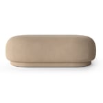 ferm LIVING Rico ottoman Brushed sand