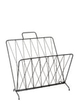 Present Time Magazine Rack Diamond Raster Svart