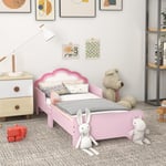 Toddler Bed Frame, Cloud-Design Princess Bed, 143 x 74 x 55cm - Pink