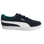 Puma Low Lace-Up Blue Suede Leather Mens Trainers 355549_04