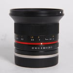 samyang Used Samyang 12mm f/2 NCS CS Ultra Wide Lens Sony E Black