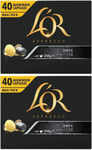 L'Or Forza, Onyx, or Ristretto Coffee Pods 40'S (Nespresso Compatible Coffee Cap