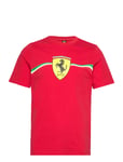 Ferrari Race Big Shield Heritage Sport T-shirts Short-sleeved Red PUMA Motorsport