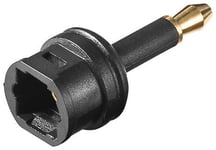 Goobay Audio adaptor black 3.5mm mini TOSLINK male to TOSLINK female (11922)