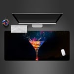 WeTTao Pad Beautiful stylish wine glass 800x400mm Mouse-Pad Gaming Mat Non-Slip Rubber Base Ultra Smooth Water-Resistant Surface Anti-Fray Stitched Locking-Edge WashableCompatible with Laser and Optic