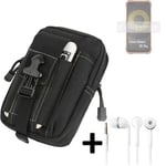 big Holster for Ulefone Power Armor 16 Pro + earphones pouch sleeve belt bag cov