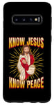 Galaxy S10 Know Jesus, know peace. Christian faith Case