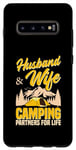 Coque pour Galaxy S10+ Mari et femme Camping Partners For Life Sweet Funny Camp