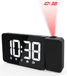 Väckarklocka med projektion och LED-display