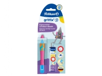 Pelikan griffix lär-skriva-penna Lovely Pink för högerhänta, ergonomisk greppzon, klickmekanism, - 1 st (820561)