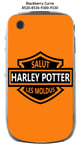 Coque Blackberry Curve 8520 8530 9300 9330 Design Harley Potter Fond Orange
