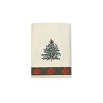 Avanti Linens Spode Christmas Tree Collection, Cotton, Red Tartan, Hand Towel