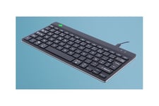 R-Go Ergonomic Keyboard Compact break - tastatur - AZERTY - fransk - sort Indgangsudstyr