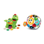 VTech Baby Feed Me Dino | Musical Baby Toy with Numbers, Counting Music & Shapes & My 1st Football Friend, Football Toy for Sensory Play, Interactive Toy, Educational Toy with Learning Games