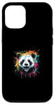 Coque pour iPhone 12/12 Pro Portrait de panda - Œuvre d'art pop art